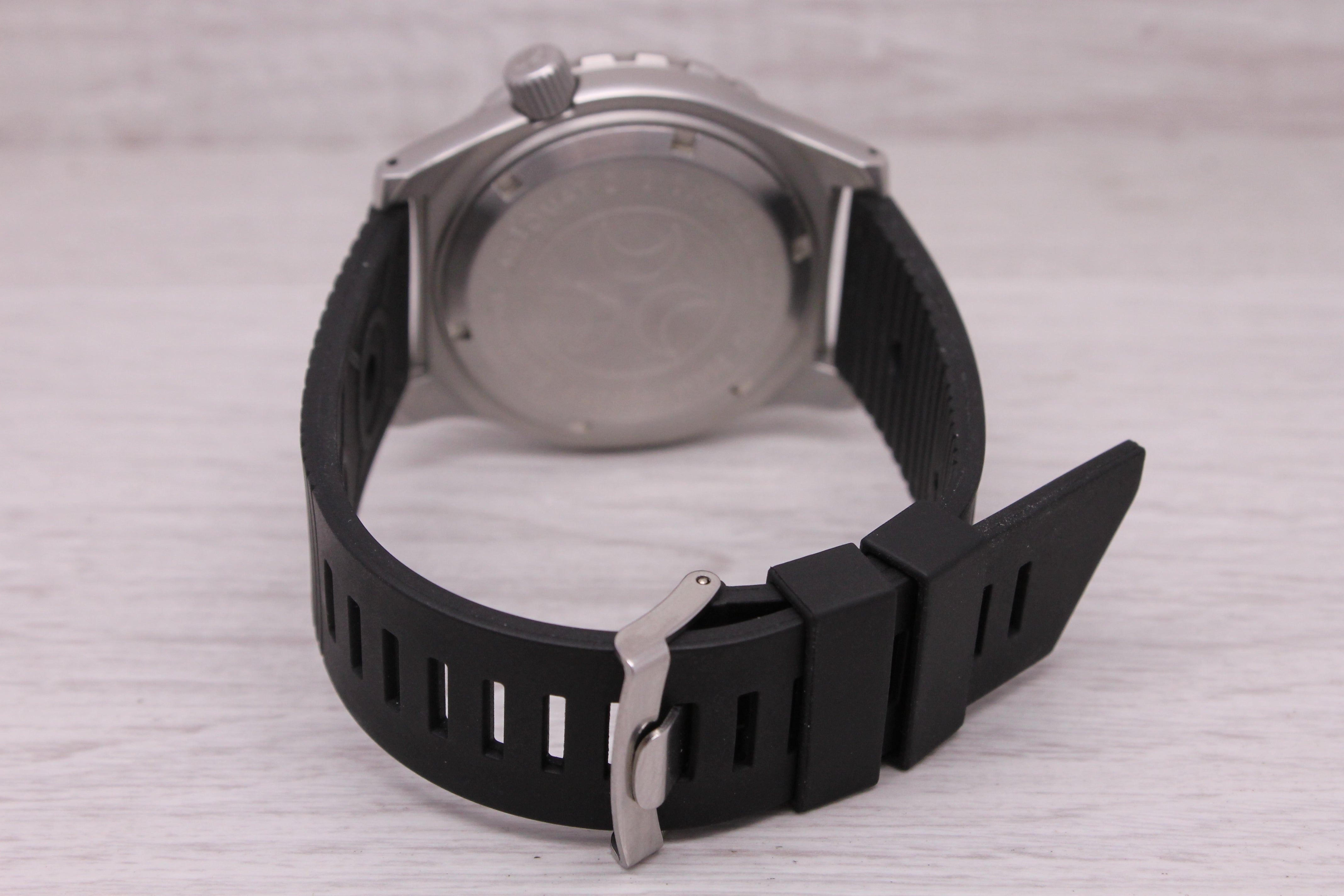 Gray Halios Blue Ring 45mm Stainless Steel Automatic Divers Watch w/ Bracelet Box