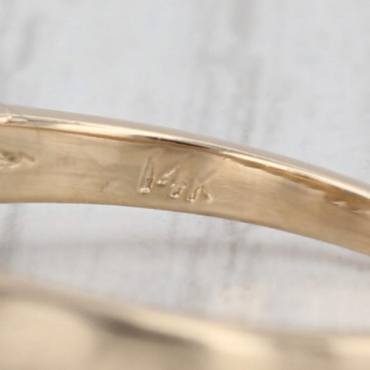 1.97ctw Oval Blue Sapphire Diamond Ring 14k Yellow Gold Size 7.25