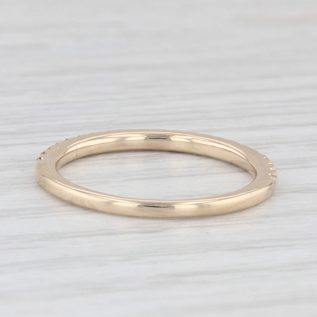 New 0.24ctw VS2 Diamond Wedding Band 14k Yellow Gold Stackable Size 6