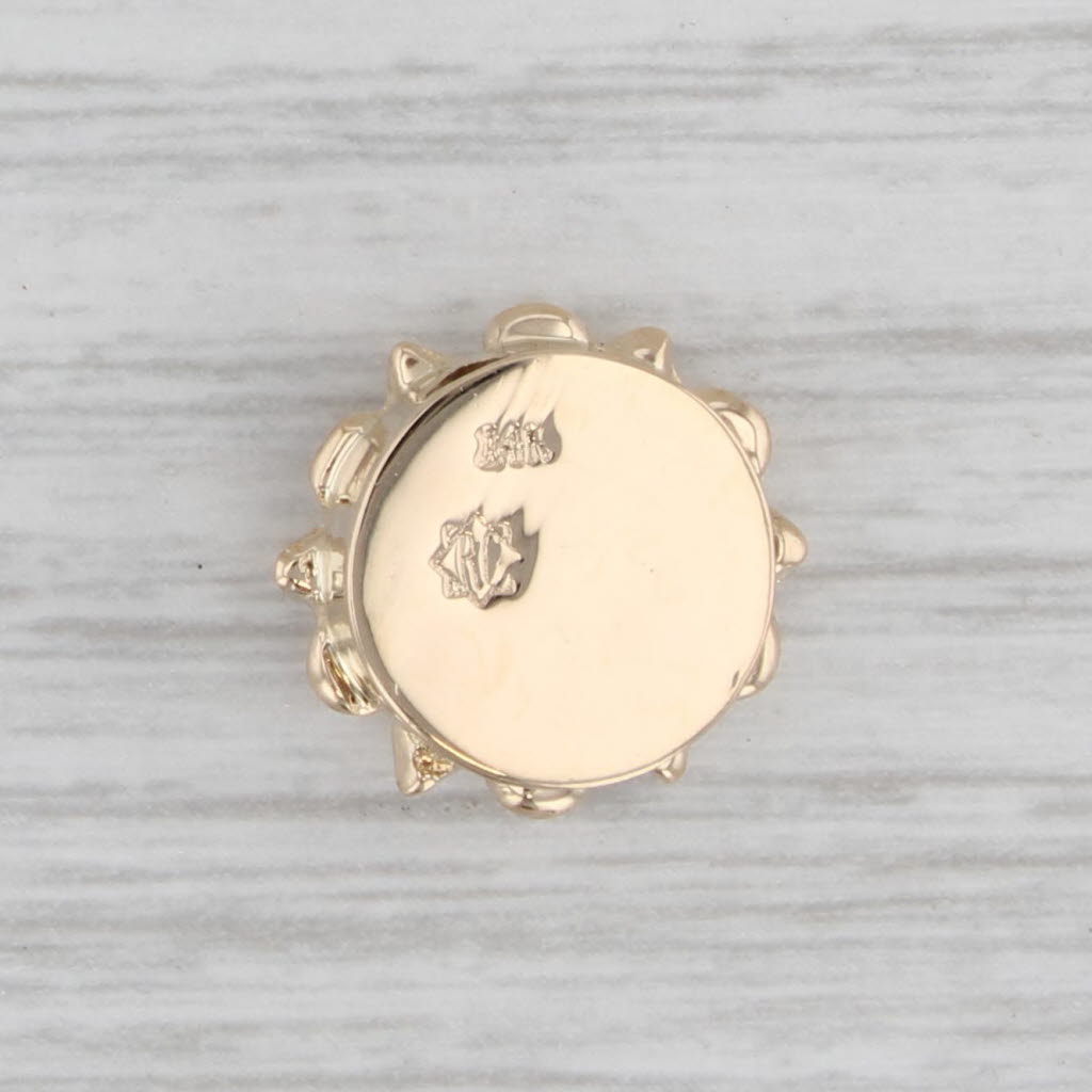 Light Gray Vintage 0.60ctw Blue Sapphire Slide Bracelet Charm 14k Gold Richard Glatter