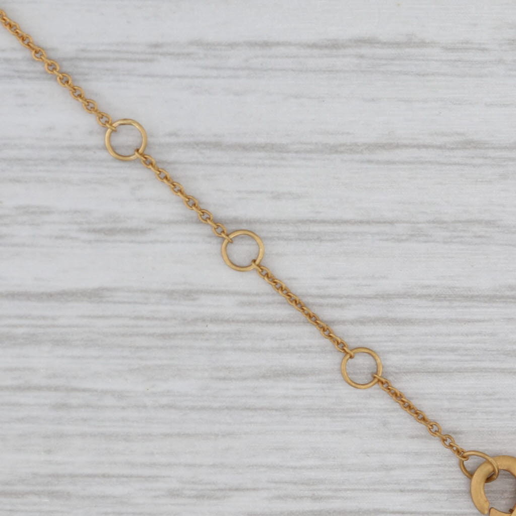 Gray New Marika Desert 0.14ctw Diamond Bar Necklace 14k Yellow Gold Adjustable
