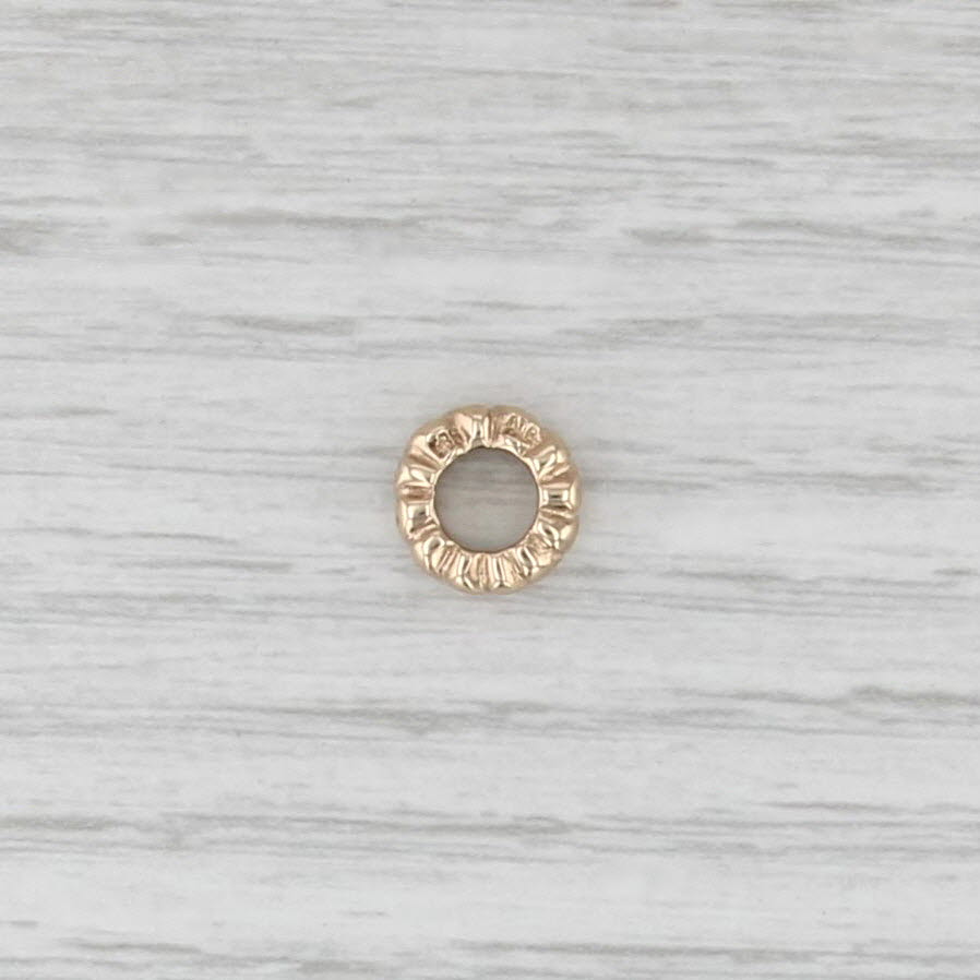 Authentic Pandora Small Hearts Spacer Bead Charm 14k Yellow Gold 750203