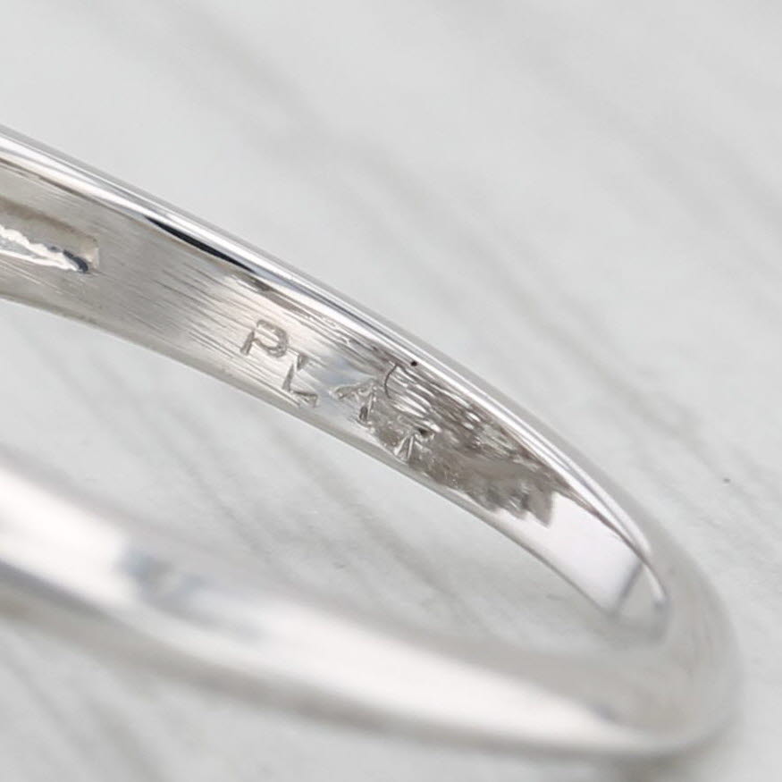 Light Gray 2.82ctw Diamond Cocktail Ring Platinum Size 7 Pear Cluster