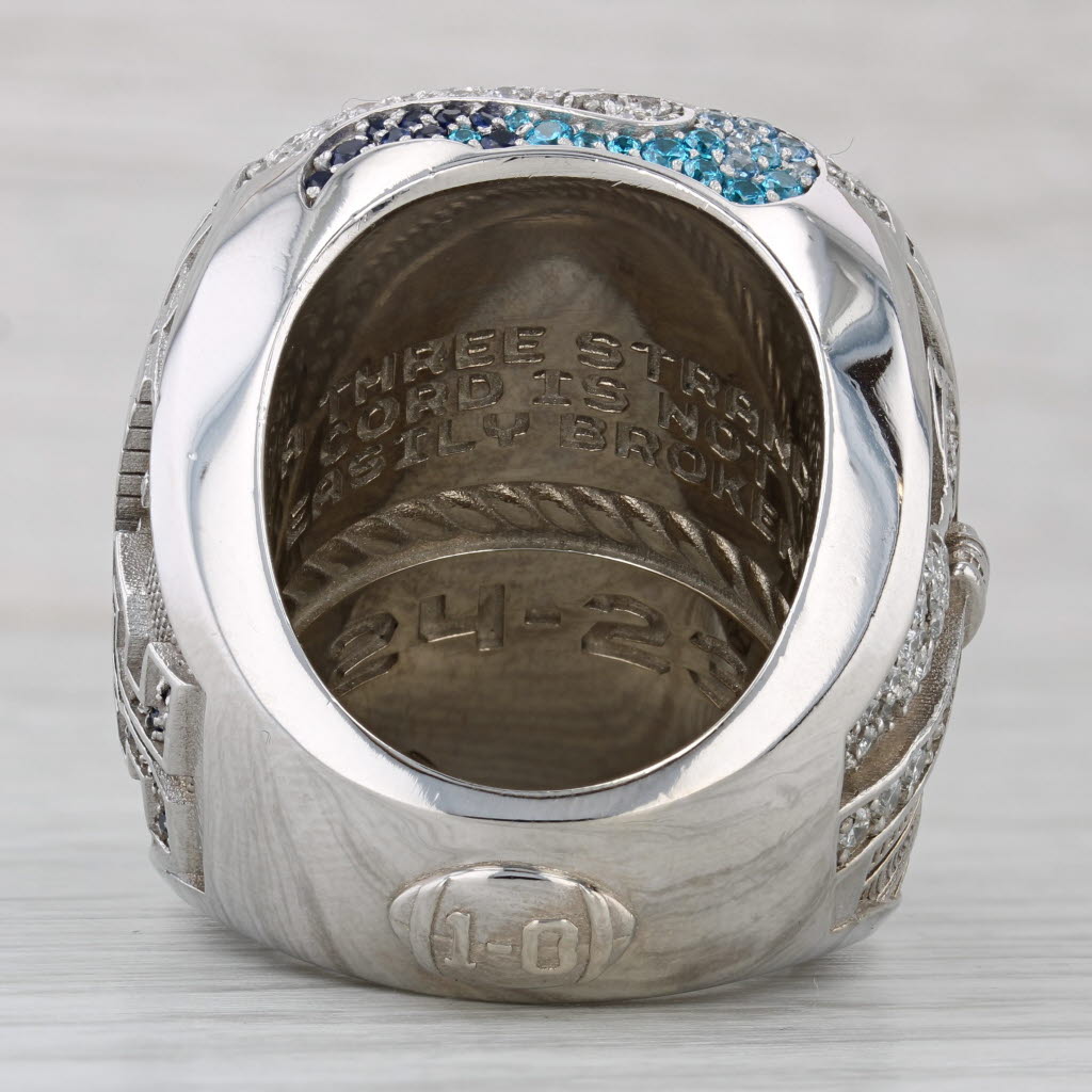Gray 2022 Toronto Argonauts CFL Grey Cup Football Championship Players Ring 10k Gold