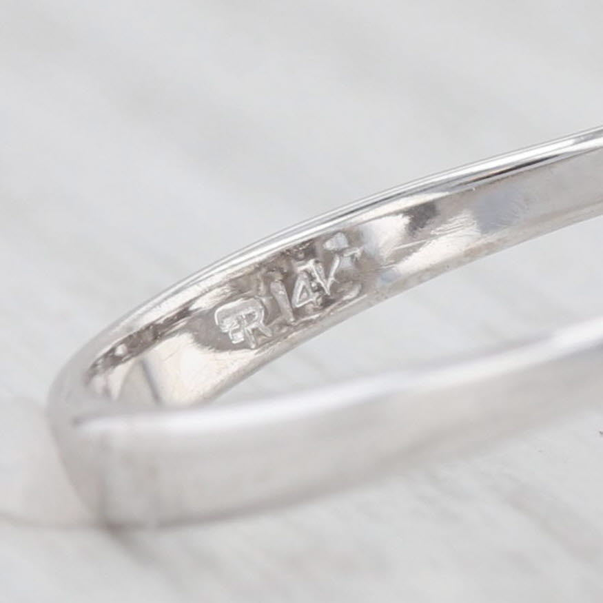 Light Gray 2.25ctw Diamond Cluster Ring 14k White Gold Size 7.75 Cocktail