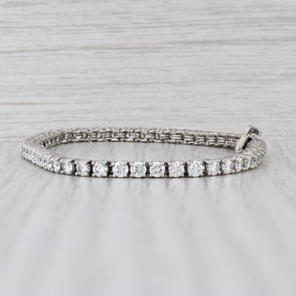 5.60ctw VS2 Diamond Tennis Bracelet 950 Platinum 6.75" 3.1mm D Vatche
