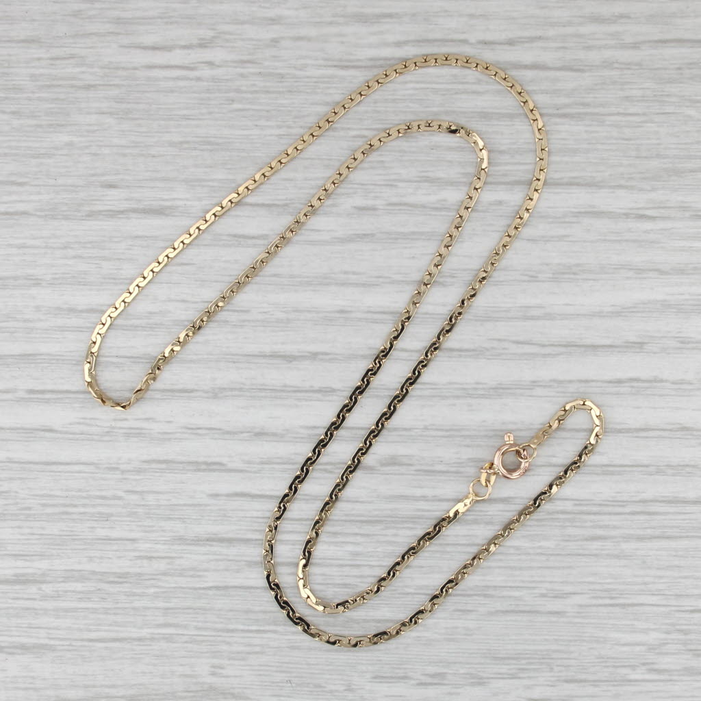 C-Link Chain Necklace 14k Yellow Gold 19.5" 1.8mm