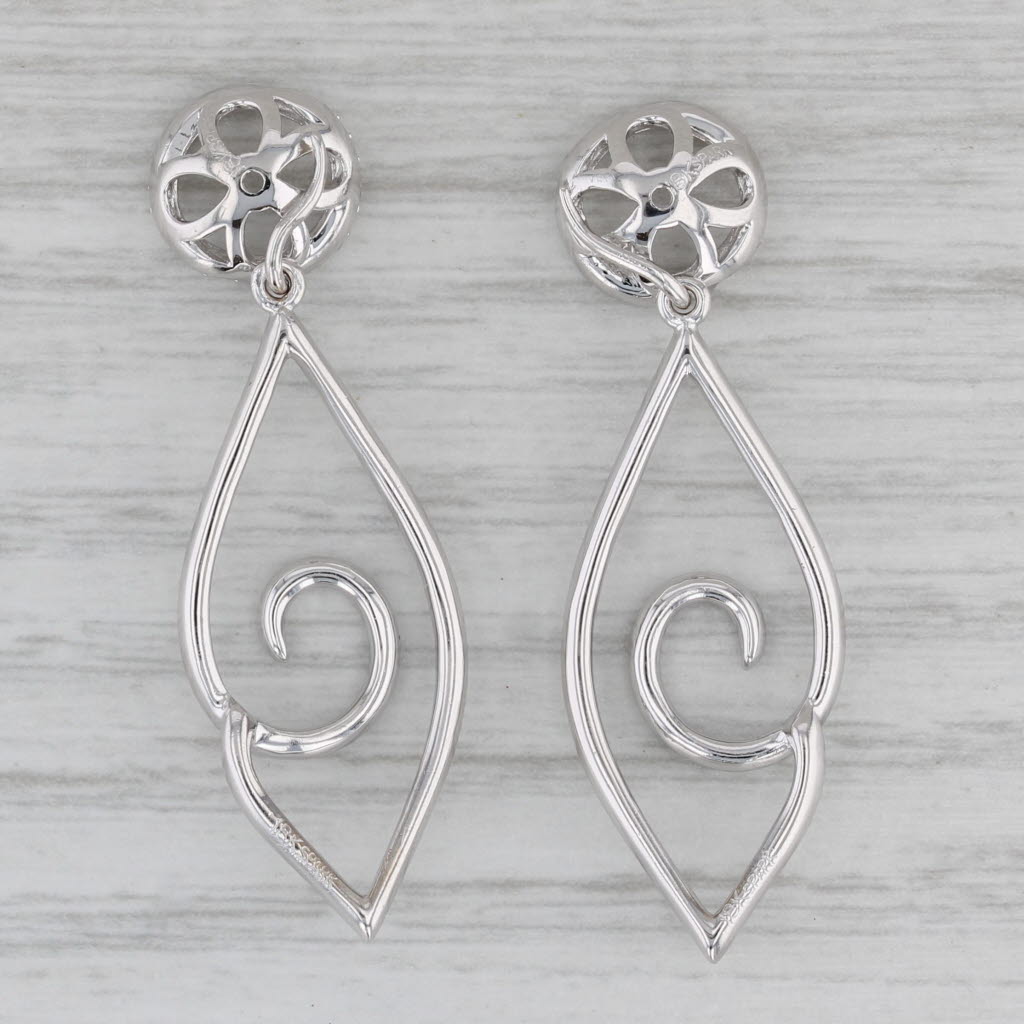 Gray New Spark 1ctw VS Diamond Earring Enhancer Elegant 18k White Gold For Studs