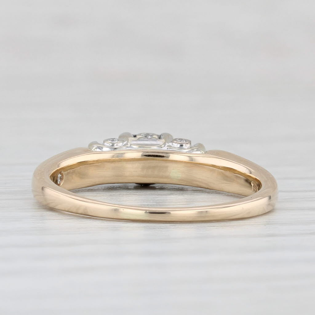 Light Gray 0.61ctw Princess Diamond Engagement Ring 14k Yellow Gold Size 7