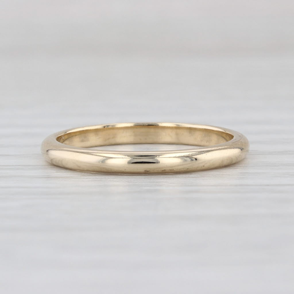 Classic 14k Yellow Gold Wedding Band Size 6 Ring Stackable