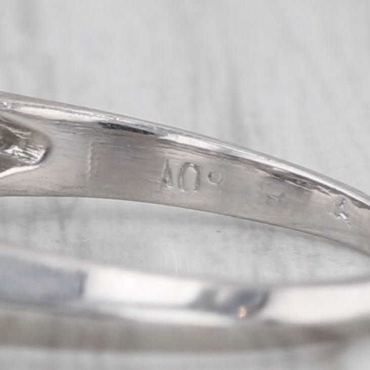 1.15ctw VVS1 D Lab Grown Diamond Engagement Ring Platinum Size 5.5 IGI