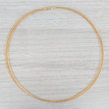 17.75" Collar Necklace 18k Yellow Gold 10 Strand Snap Clasp