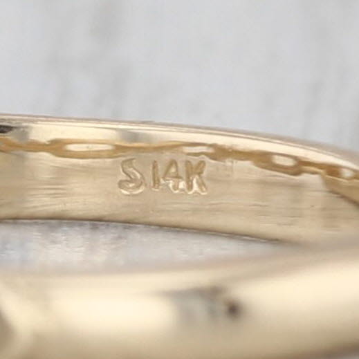 Beveled Stackable Band 14k Yellow Gold Size 6.5 Ring