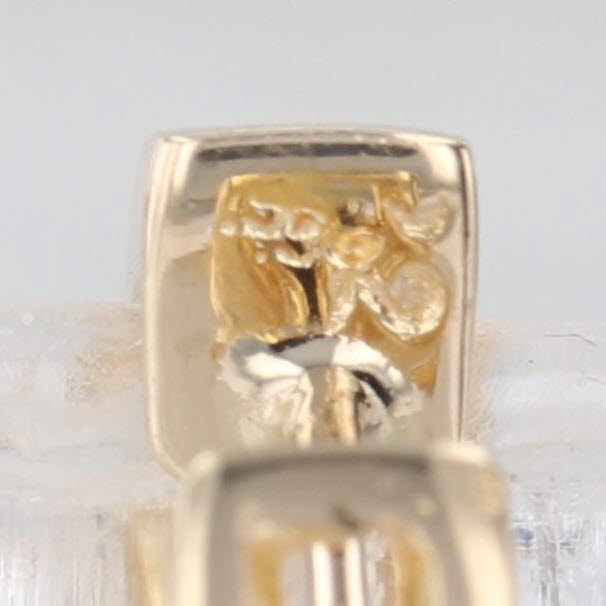 0.45ctw Diamond Hoop Earrings 14k Yellow Gold Small Round Hoops Snap Top