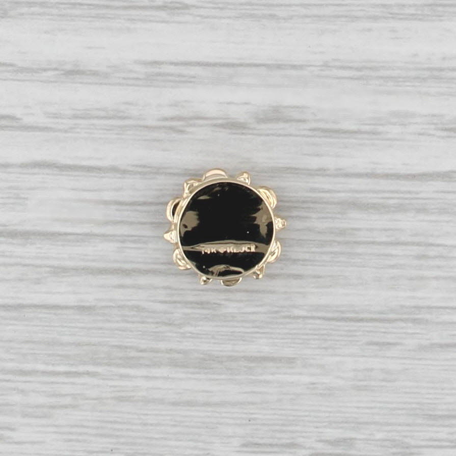 Richard Klein Blue Sapphire Flower Slide Bracelet Charm 14k Yellow Gold