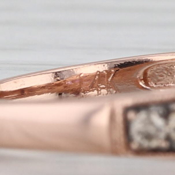 Le Vian Amethyst Diamond Ring 14k Rose Gold Size 7 Engagement