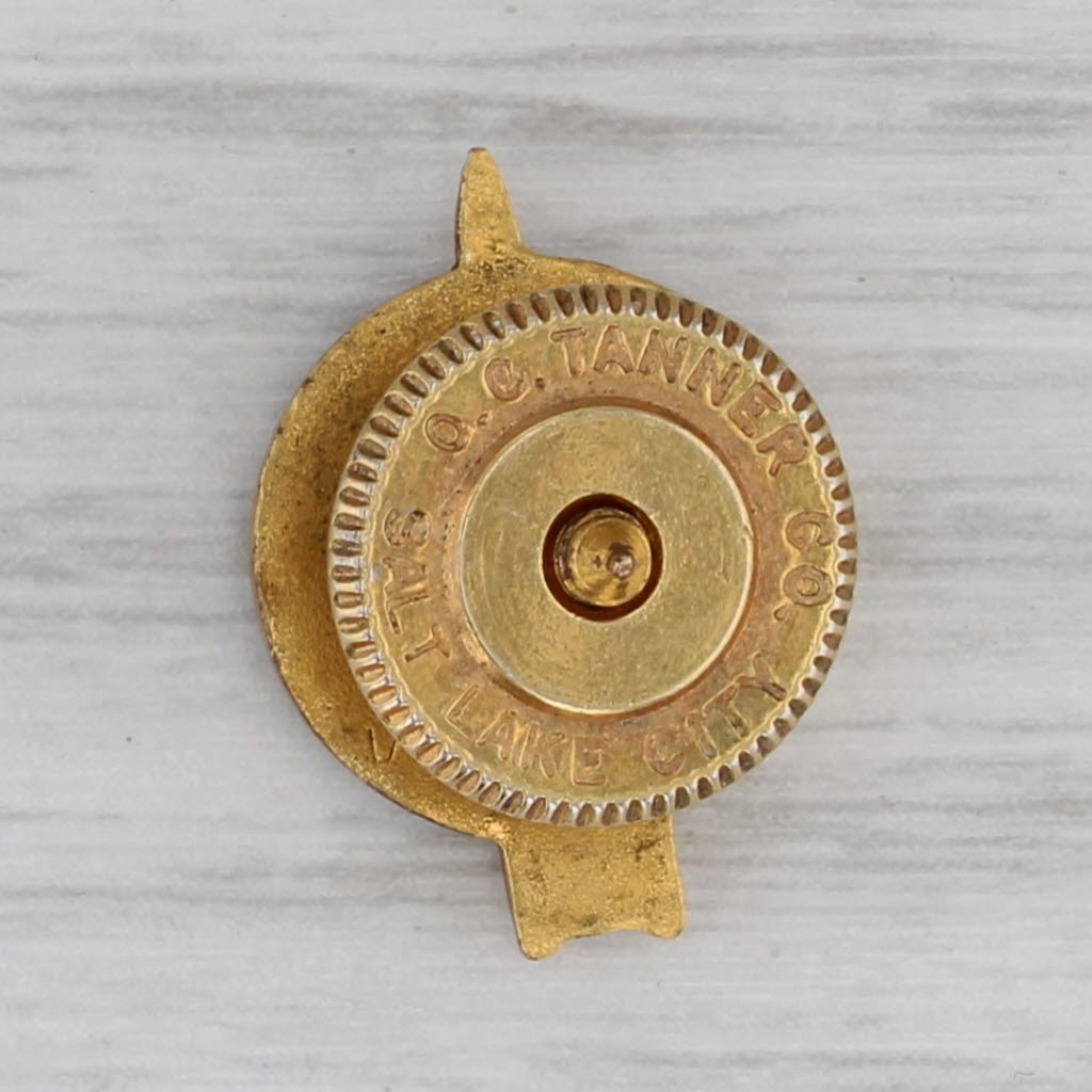 Gray Vintage Aerojet 5 Years Company Service Award Pin 1/10 10k Gold Filled Enamel
