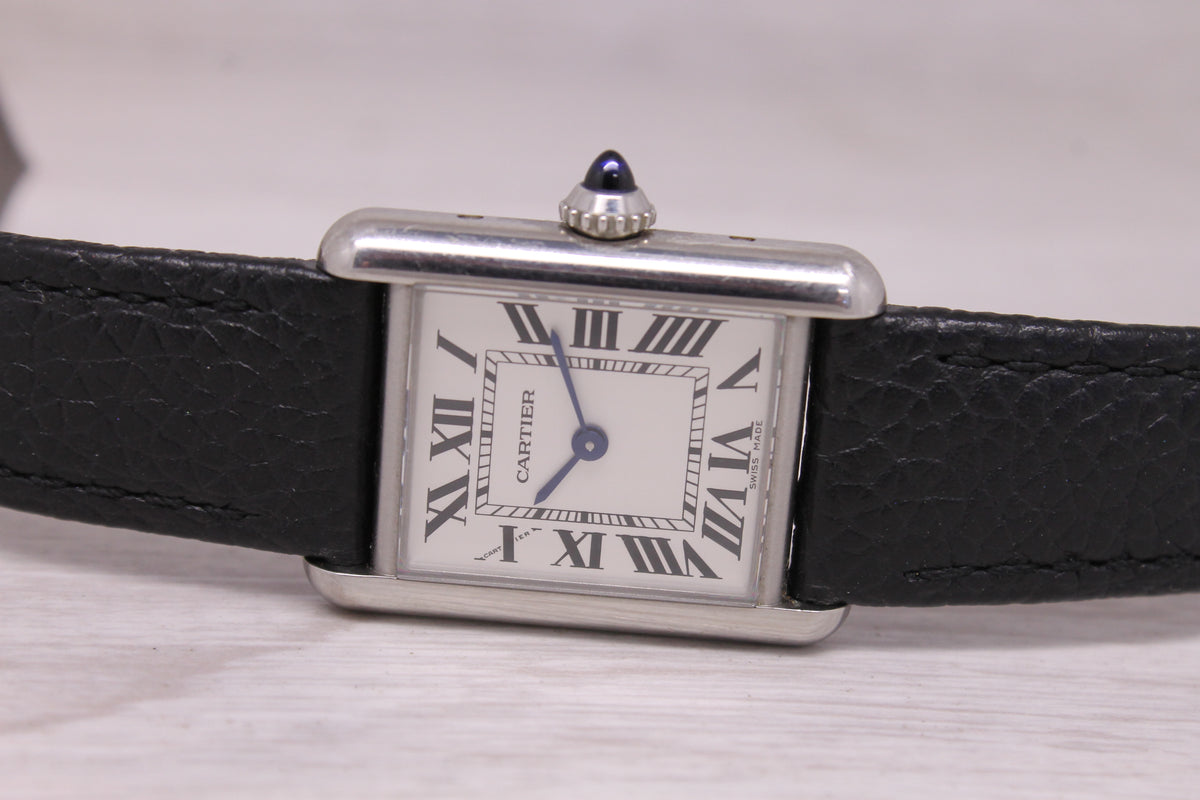 Cartier Tank Must Small 22mm Steel Quartz Watch WSTA0110 Box Card Strap 3/25