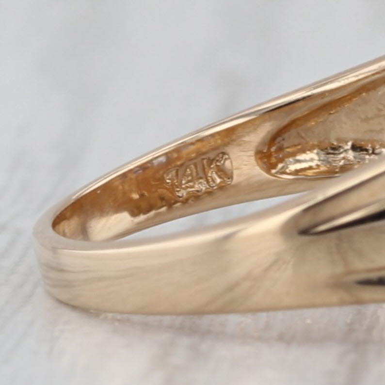 1.84ctw Blue Sapphire Ring 14k Yellow Gold Size 6