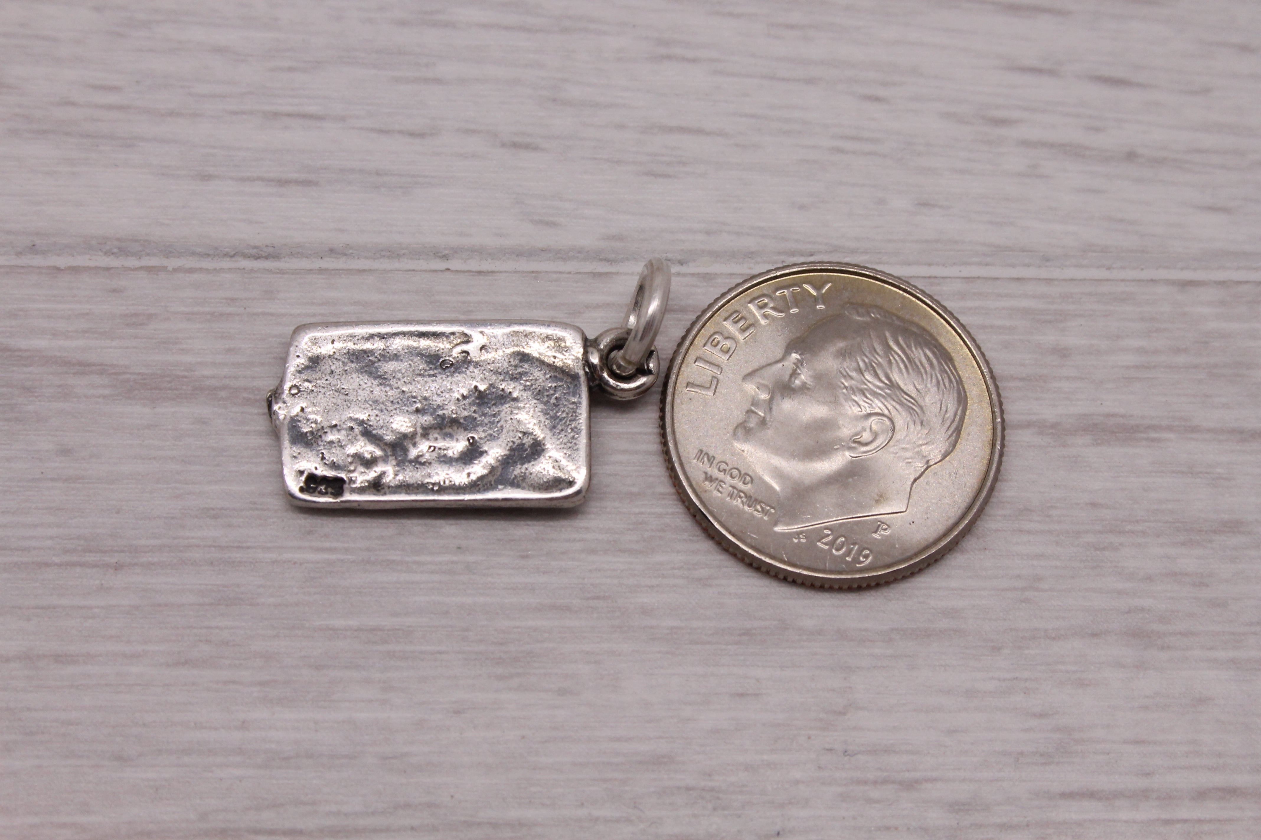 Sterling Silver 925 Bank USA Debit Credit Card Shopping Charm