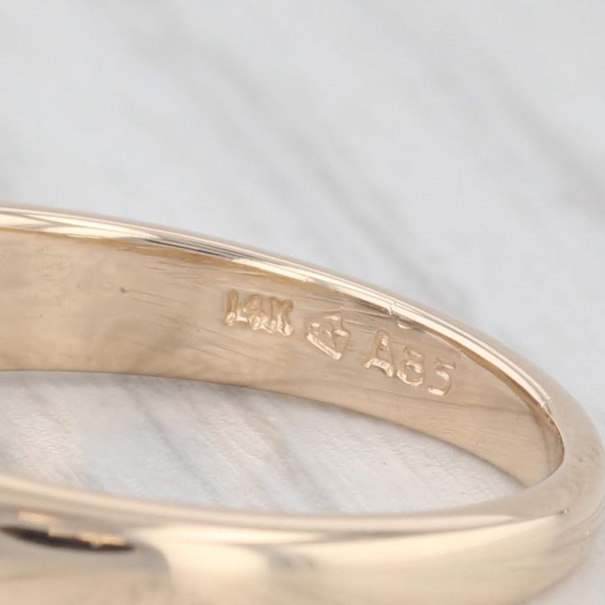 Light Gray 1.06ctw Princess Diamond 3-Stone Engagement Ring 14k Gold Size 5.25