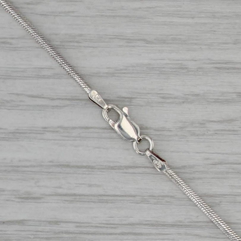 18.25" 1.5mm Snake Chain Necklace Sterling Silver Milor Italy