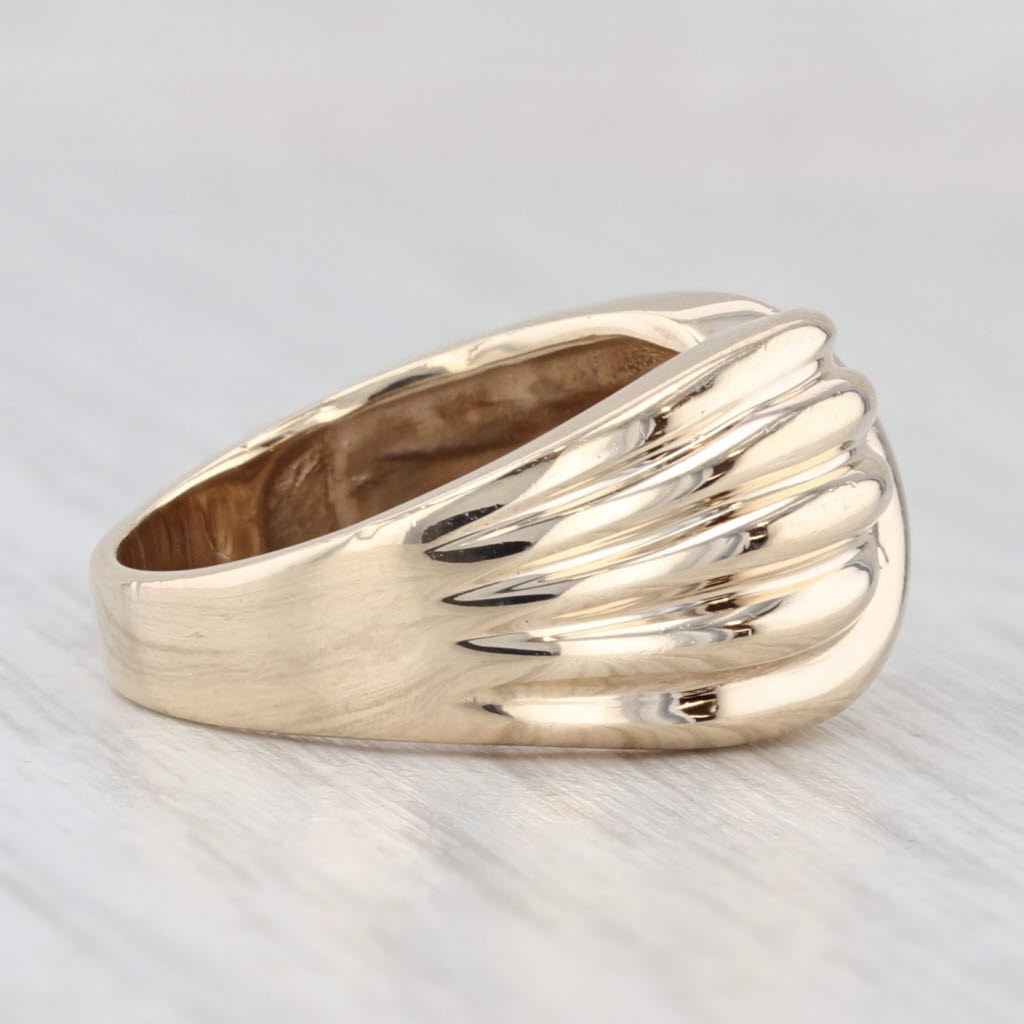 Knot Bypass Ring 10k Yellow Gold Size 5.5 Statement