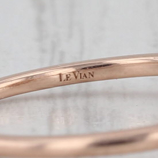 Le Vian 0.28ctw Champagne Diamond Halo Ring 14k Rose Gold Size 7 Engagement