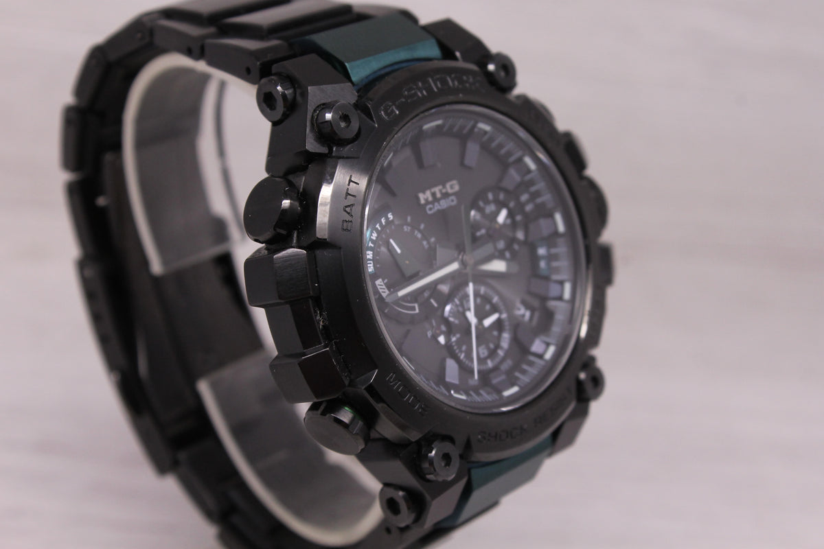 Casio MTG B3000BD-1A2JF Chronograph 44mm Watch Steel Radio Solar Bluetooth