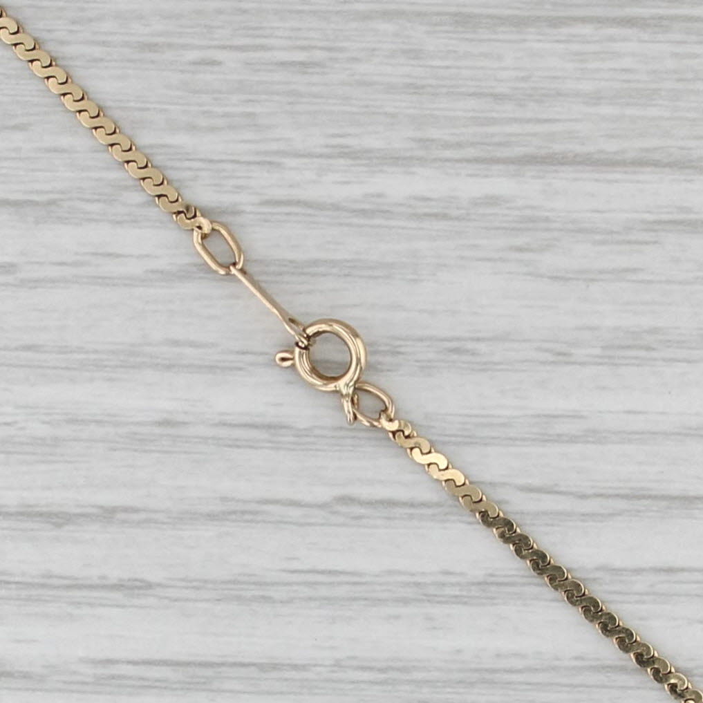 S Link Chain Necklace 14k Yellow Gold 15.75" 1.9mm