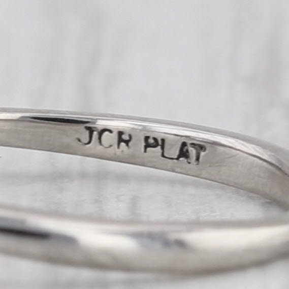 Petite 0.26ctw Tanzanite Diamond Ring Platinum Size 2.5