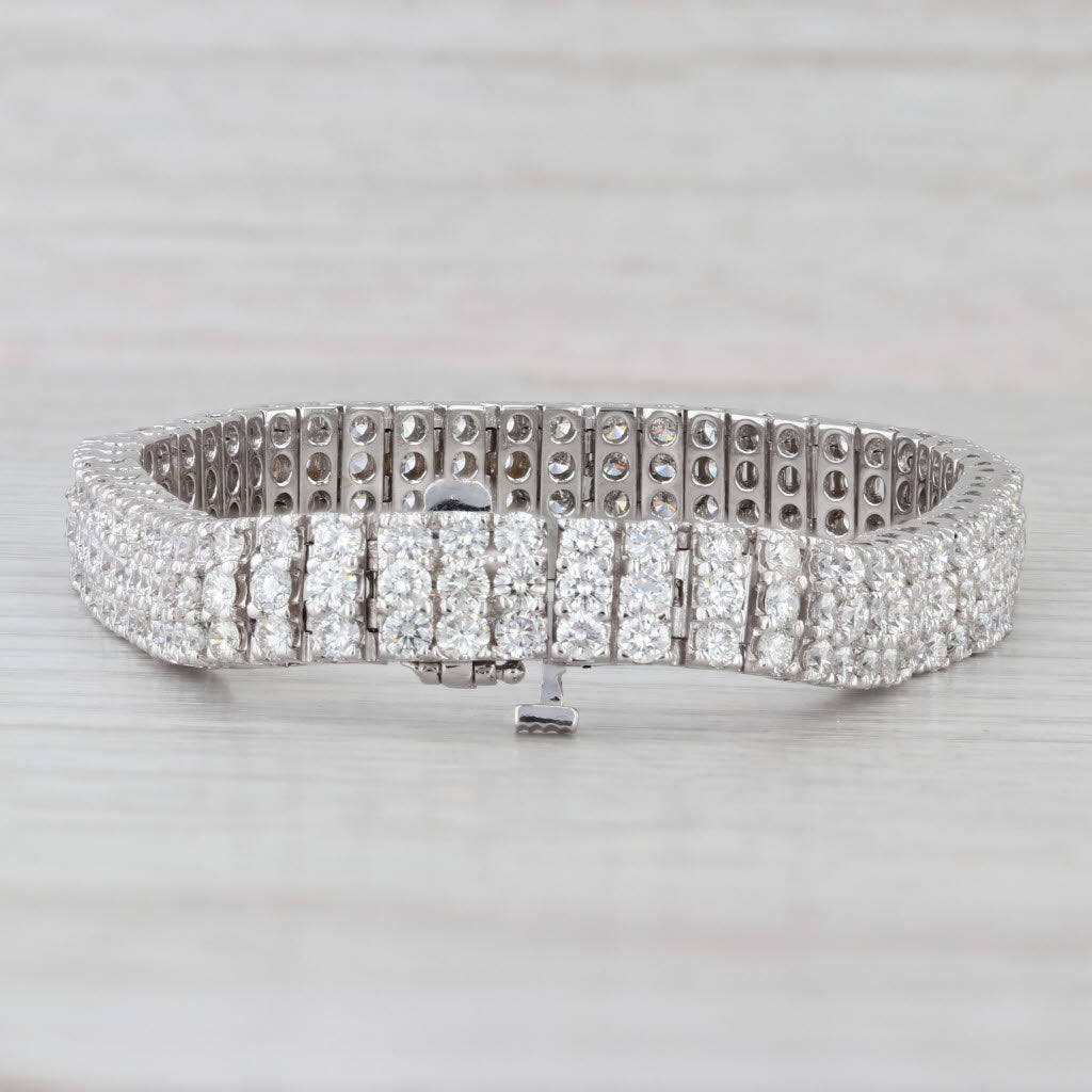 8ctw Diamond Tennis Bracelet 18k White Gold 7" 7mm