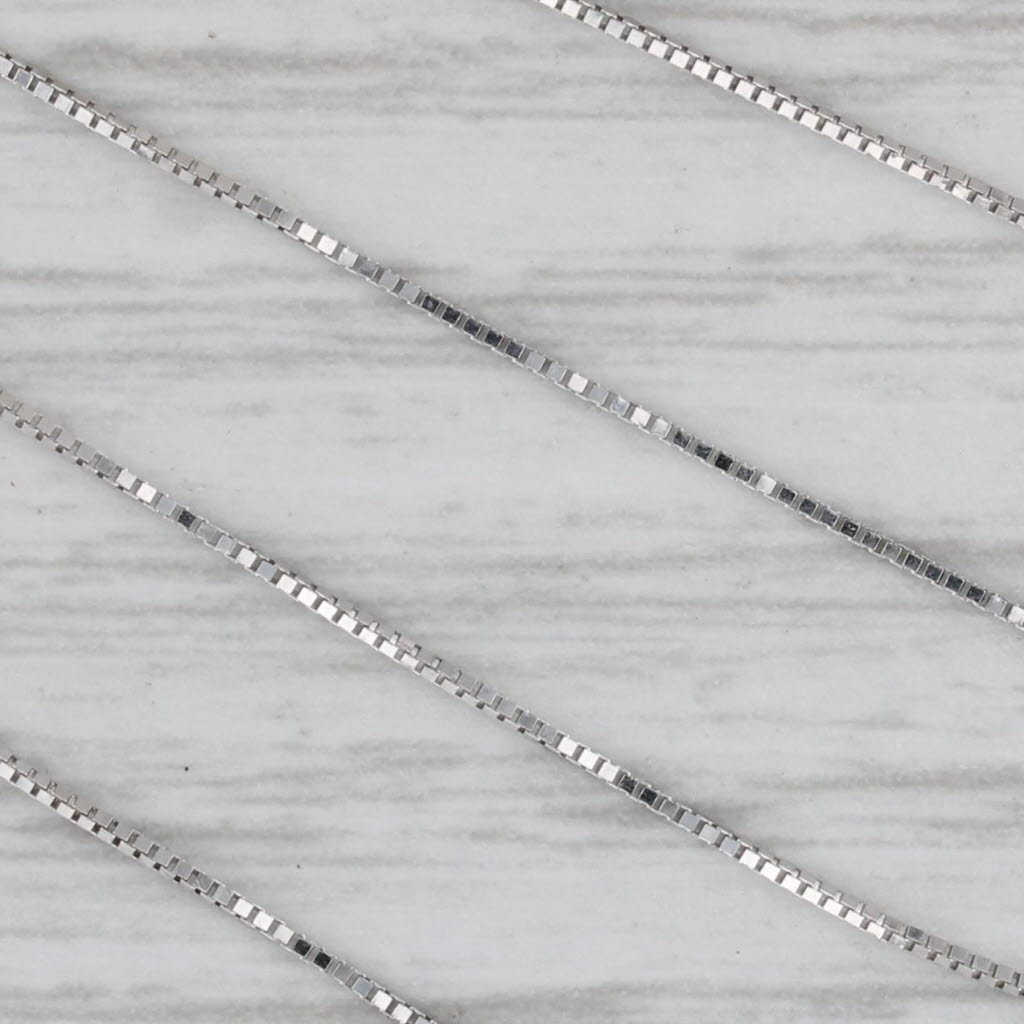 Gray Diamond Journey Pendant Necklace 10k White Gold 18.25” Box Chain
