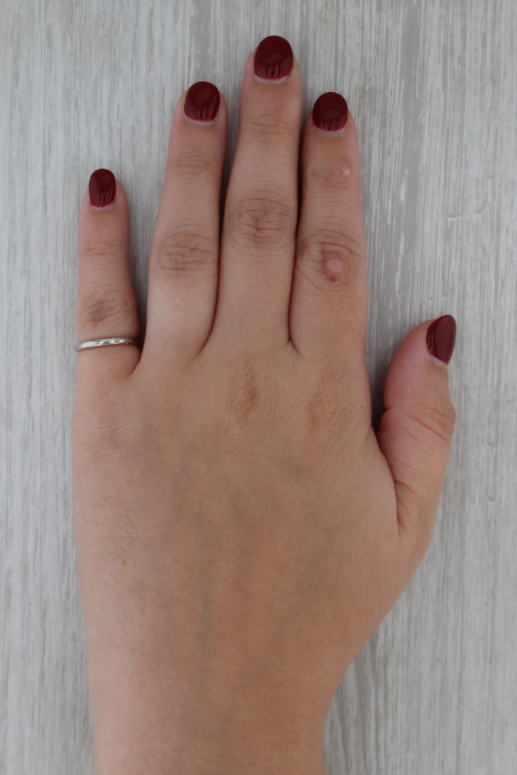 Art Deco Vintage Wedding Band Platinum Stackable Ring Size 4.5