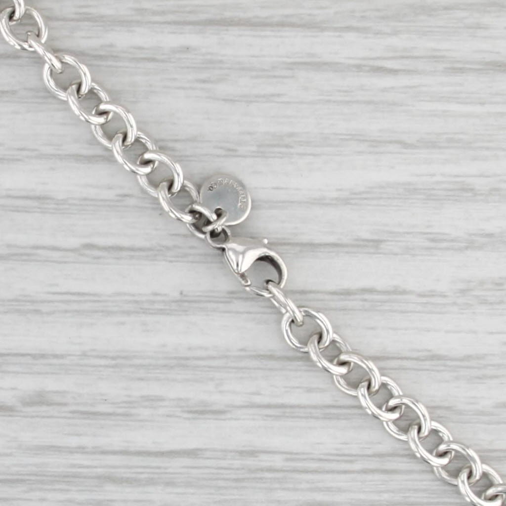 Return to Tiffany ID Heart Pendant Lariat Necklace Sterling Silver 16.5"