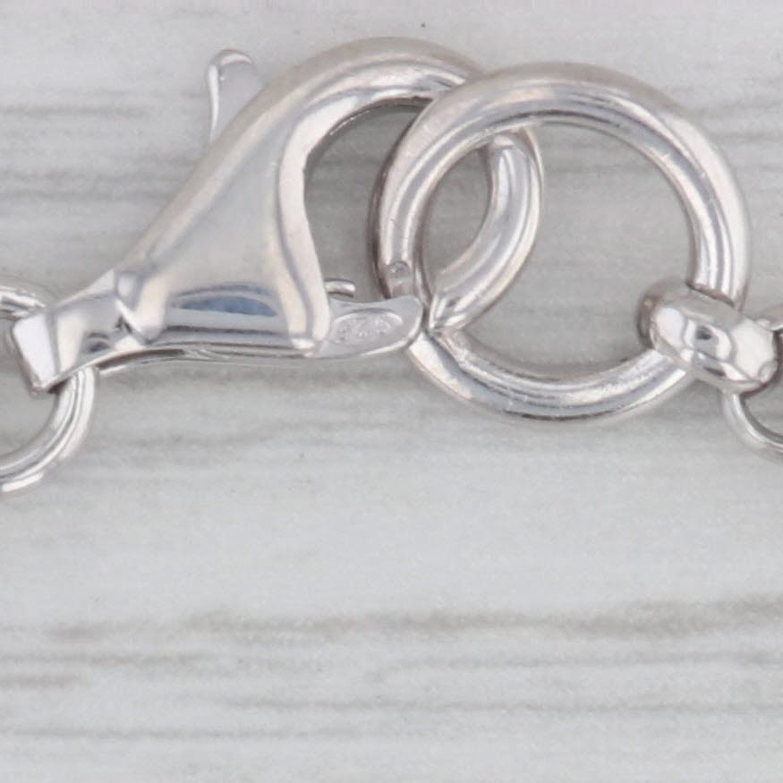 Gray Rambaud Paris 1885 Mother of Pearl Cultured Pearl Charm Bracelet Sterling Silver