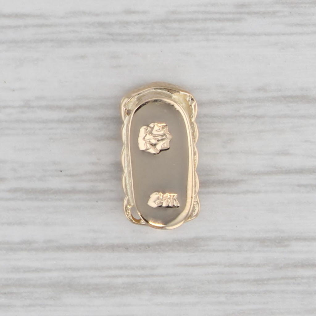 Gray 0.25ctw Blue Sapphire Slide Bracelet Charm Spacer 14k Gold Richard Glatter