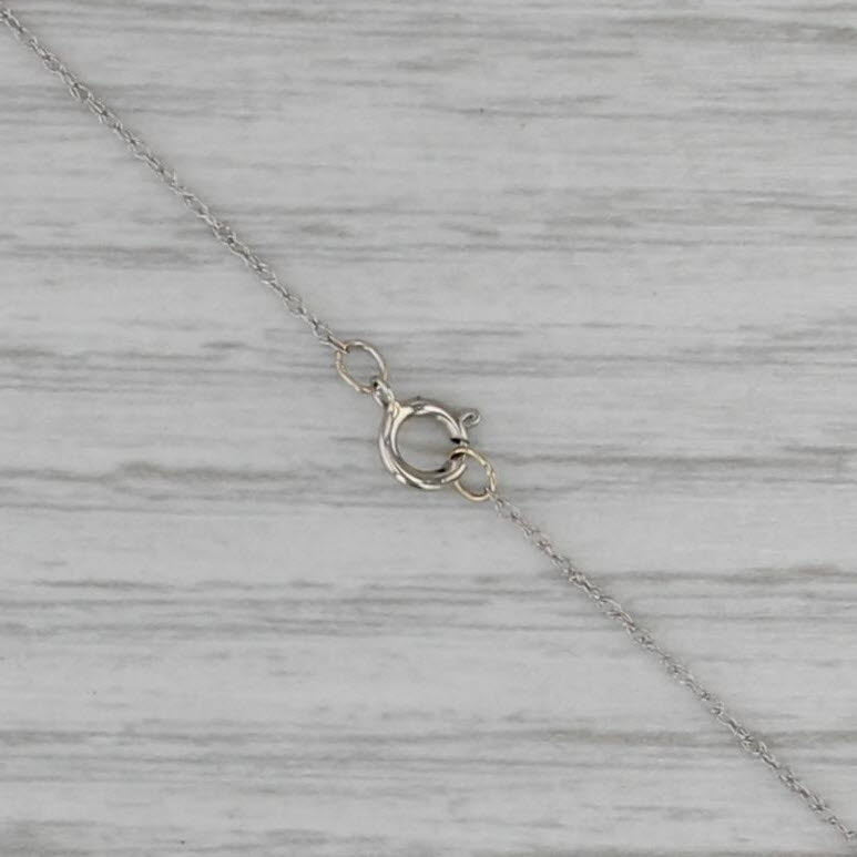 1.02ctw Blue Lab Created Sapphire Diamond Heart Pendant Necklace 10k Gold 18"