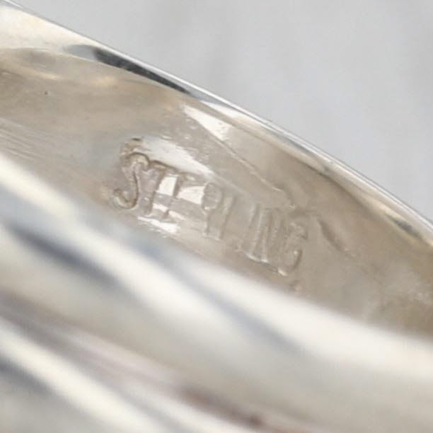 Lace Agate Chalcedony Ring Sterling Silver Size 6 Statement