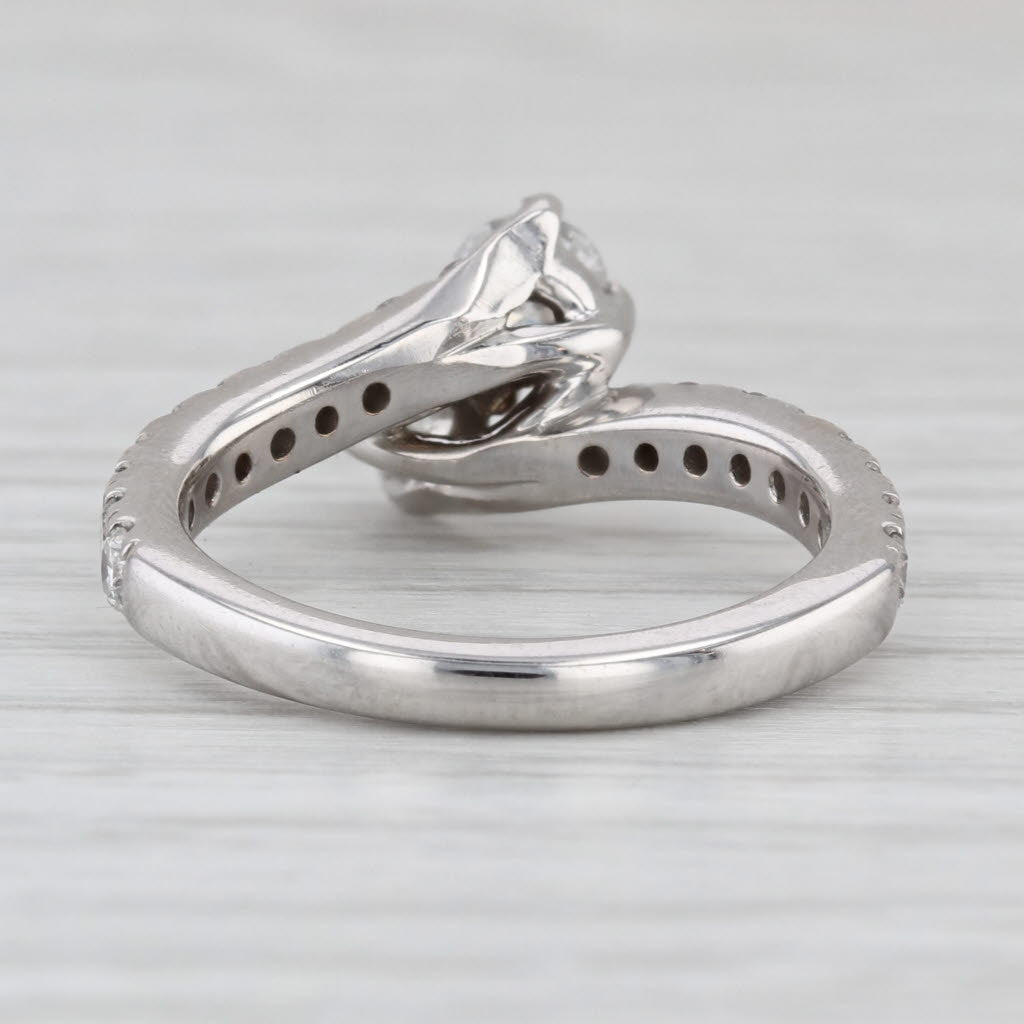 Ever Us 1.73ctw Diamond Bypass Ring 14k White Gold Size 7 Engagement Anniversary