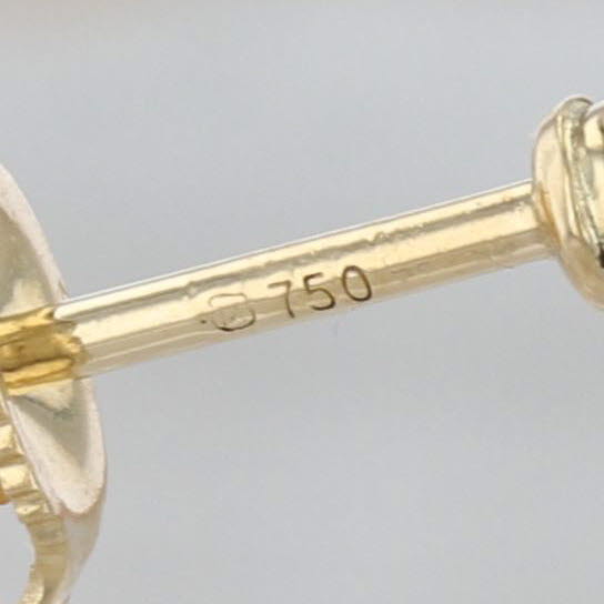 Mikimoto Pearl Dangle Earrings 18k Yellow Gold Pierced Drops