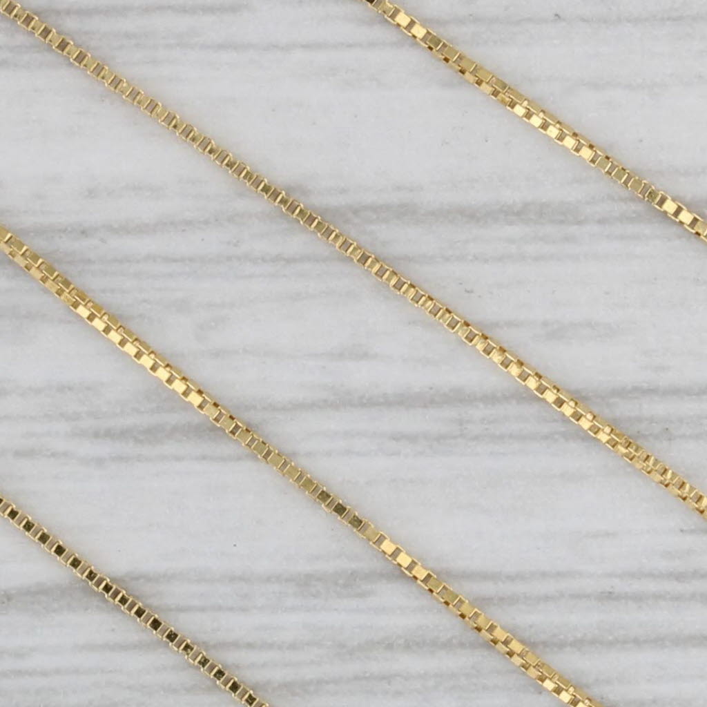 Gray 0.37ctw Onyx Diamond Halo Pendant Necklace 14k Yellow Gold 18" Box Chain