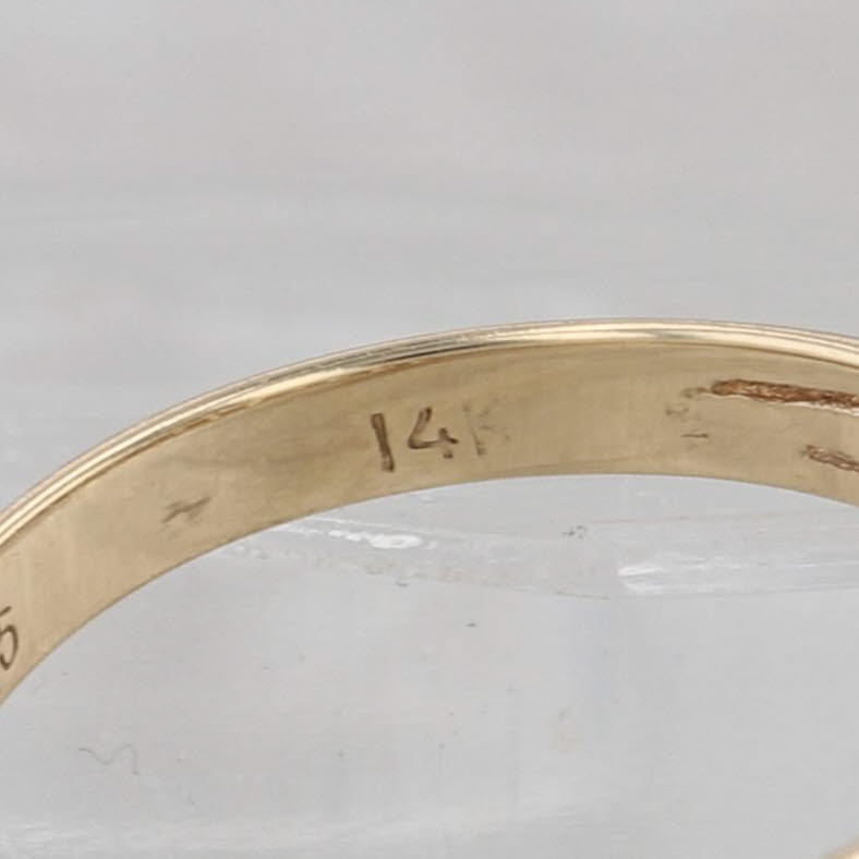 1ctw Marquise Diamond Ring 14k Yellow Gold Stackable Wedding Anniversary Band