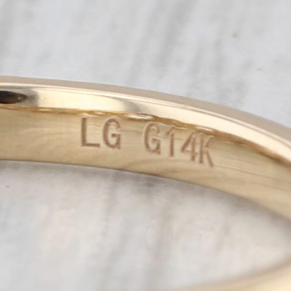 New 1.09ctw Lab Grown Diamond Wedding Band 14k Yellow Gold Sz 6.5 Stackable Ring