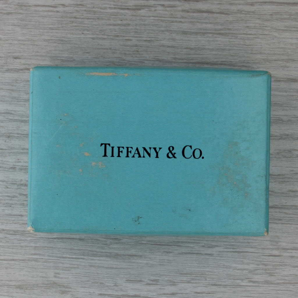 Tiffany & Co Golf Club Tie Bar Sterling Silver Cultured Pearl Box & Pouch