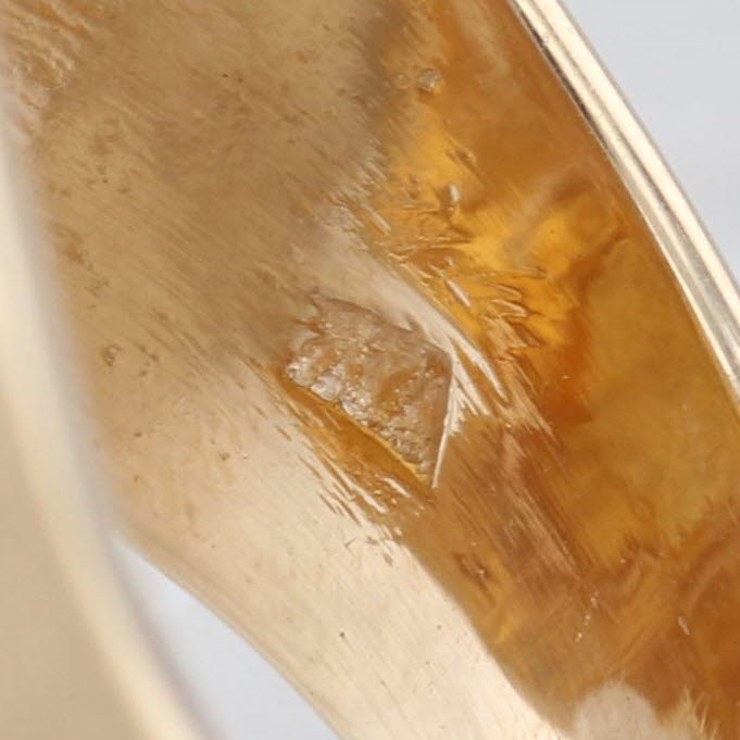 5 Gram Credit Suisse Gold Bar Ring 14k 9999 Fine Gold Size 8.75 Signet