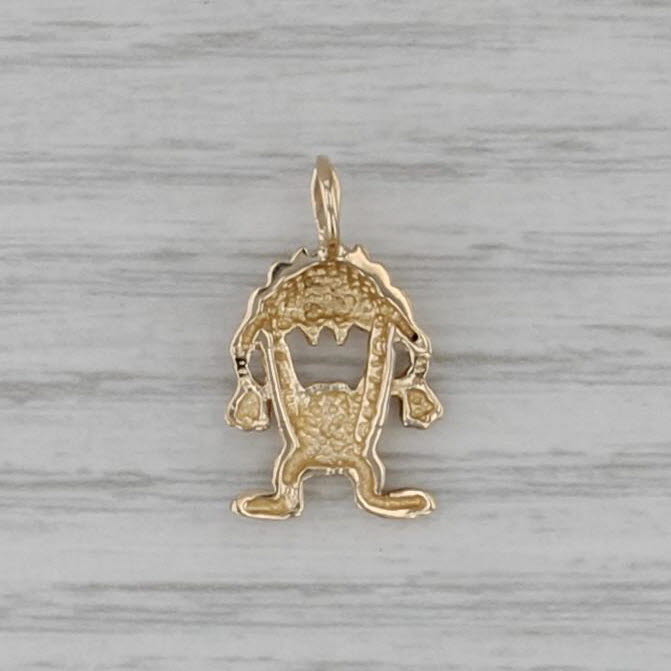 Tasmanien Devil Pendant 14k Yellow Gold WB Cartoon Taz