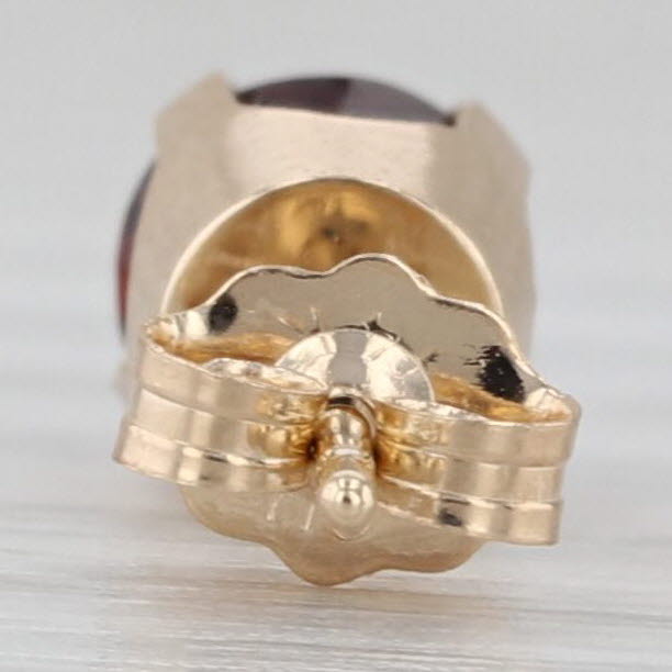 1.70ctw Round Red Garnet Stud Earrings 14k Yellow Gold Solitaire Studs