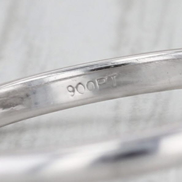 IGI 3.11ctw Round Lab Grown Diamond Engagement Ring 900 Platinum Size 6.5