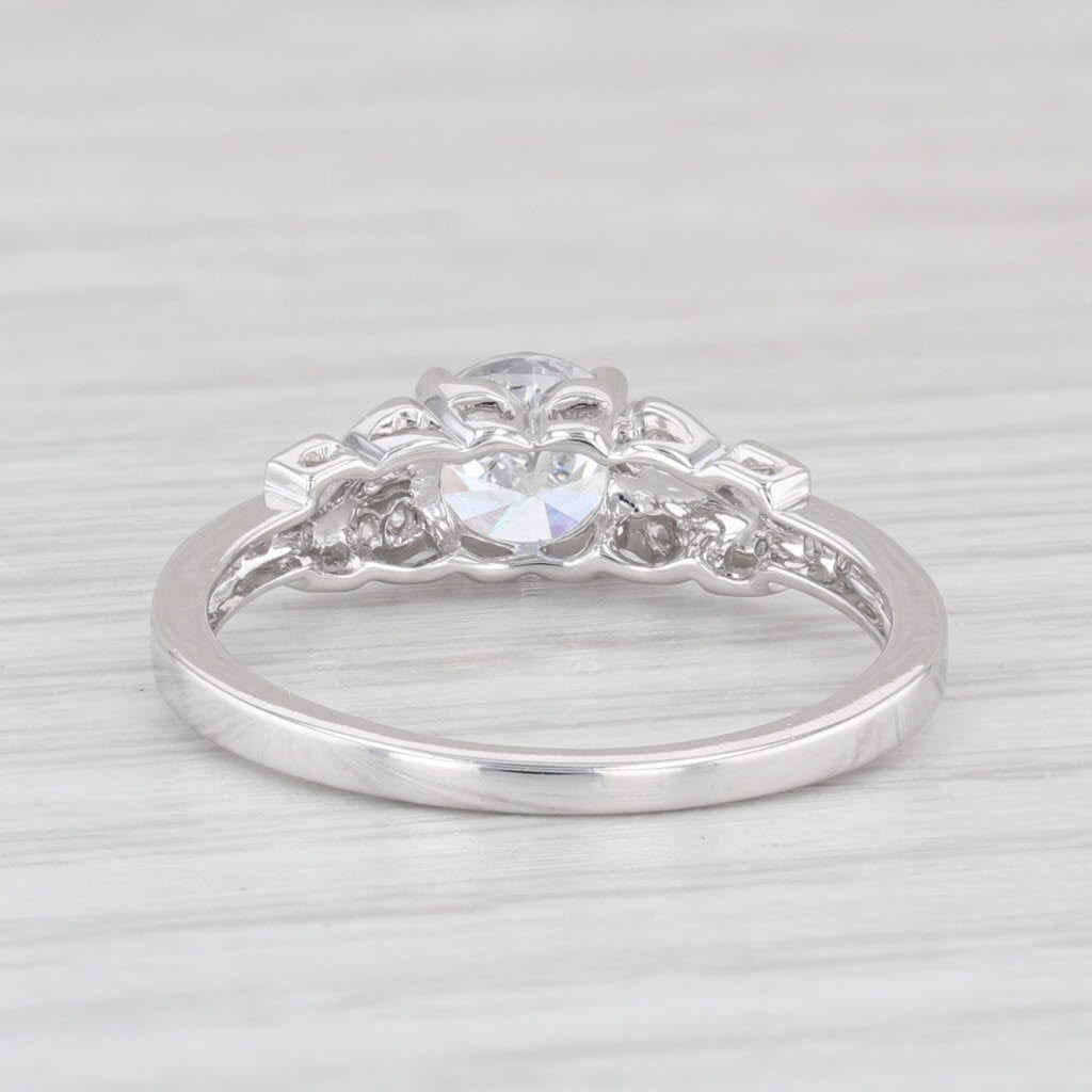 Light Gray New Round Semi Mount Engagement Ring Diamond 18k Gold Size 6 Beverley K